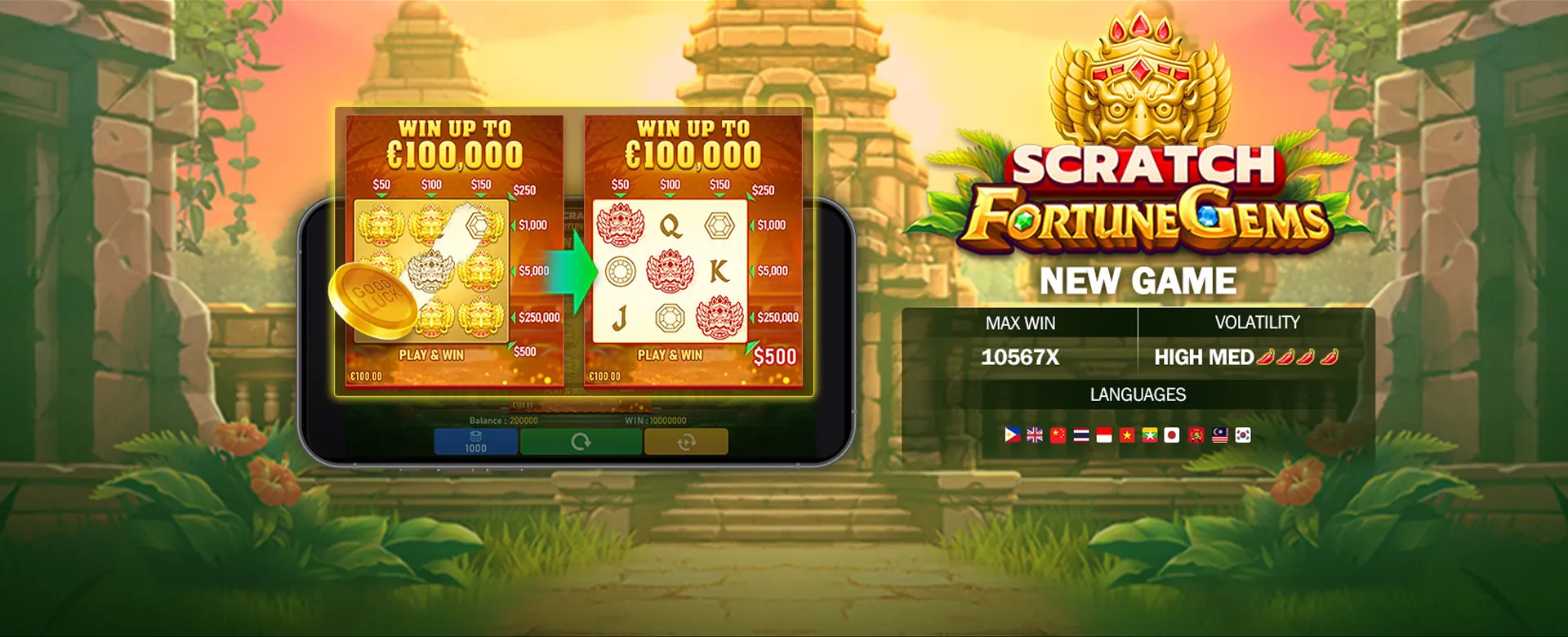 NustarGame online casino platform with gold and black theme